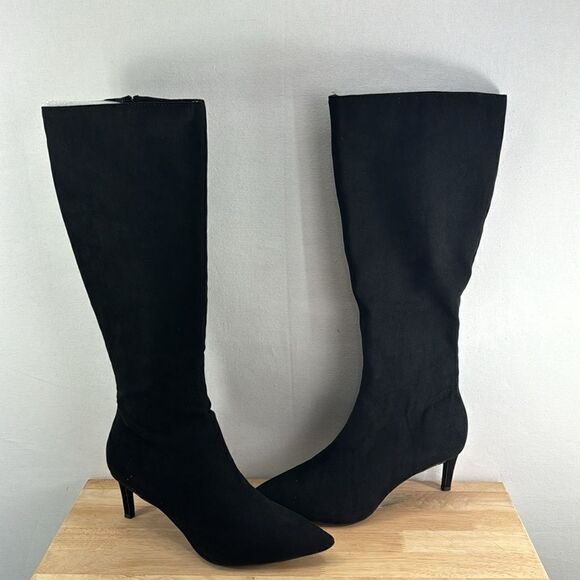 Alfani Linna Knee High Heeled Boots- Black MC- Size 9 M- NIB - Picture 5 of 8